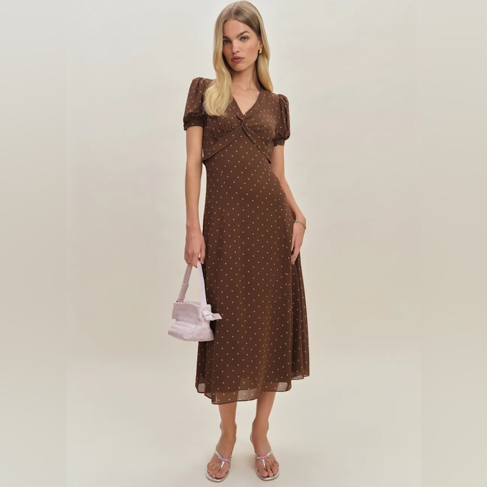 Reformation - Michelle Brown Polka Dot Dress